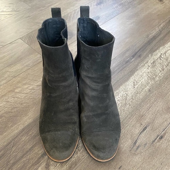 UGG Pax Chelsea Wedge Bootie Suede Dark Brown 10 - Picture 2 of 5